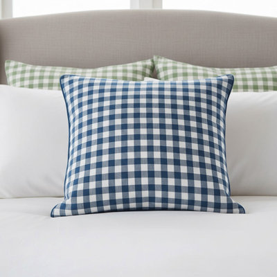 Gingham Pattern Euro Sham