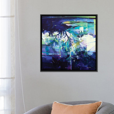 «Reflections in the Field apres la pluie», reproduction de peinture acrylique sur toile tendue