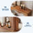 63" Farmhouse Console Table for Entryway, Behind Sofa, Hallway, Living Room, Scalloped Design-578667390