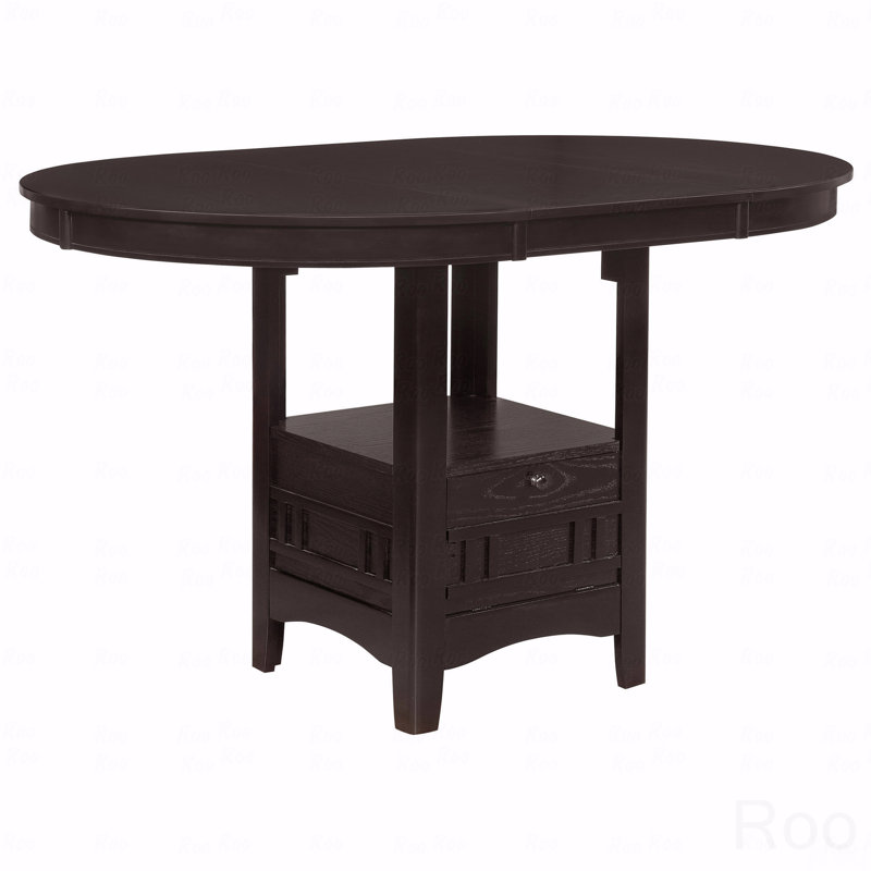 Table de salle à manger à rallonge, Espresso