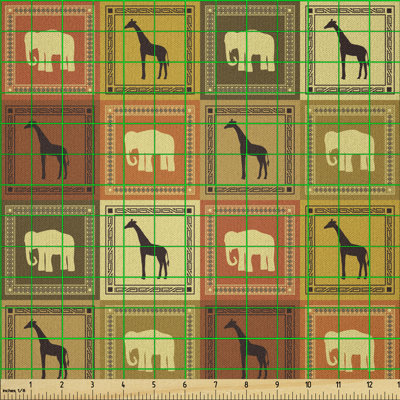 Daberechi Exotic Fauna Frame Vintage Fabric