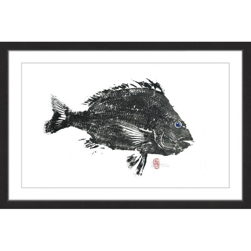 « large ovins head », reproduction d’art encadrée, H 20 po x l 30 po x P 1,5 po