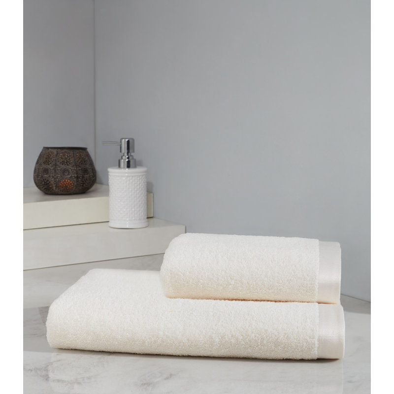 Ensemble de serviettes (2 pièces), Blanc