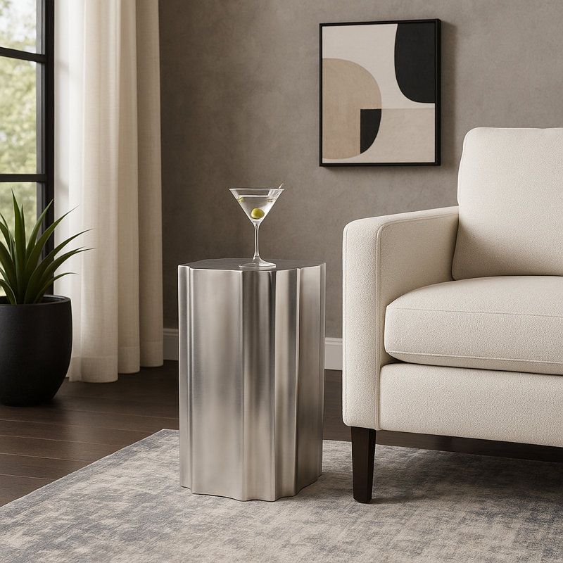Tables de bout Bold Drum, H 22 po x l 11 po x P 11 po