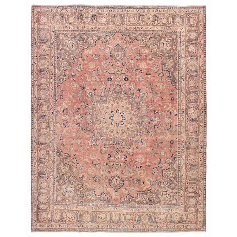 Tapis unique en laine de 9 pi 6 po x 12 pi 2 po Walentina