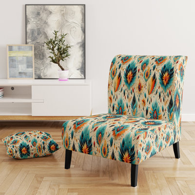 Fauteuil de chambre de style bohème et éclectique