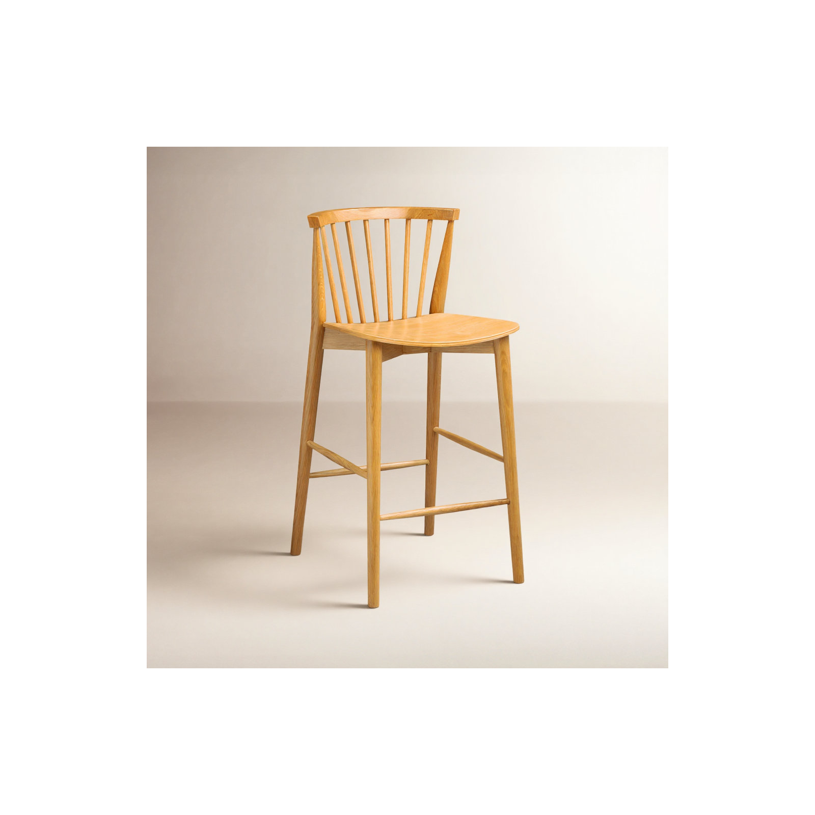 Tybee Stool, Oak