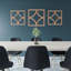 26"OD x 16 5/8"ID x 1/4"T Statesman Wood Fretwork Pierced Ceiling Medallion, Hickory-63412327-63412349