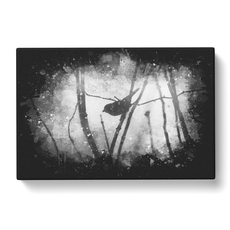 Bird On A Branch - Wrapped Canvas, 35cm H x 50cm W x 3cm D