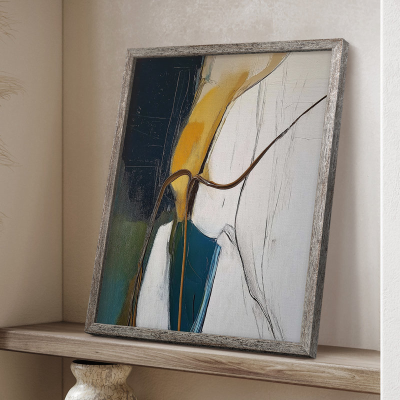 Série ABSTRACT DCXL, reproduction encadrée - bois massif, H 11 po x l 9 po