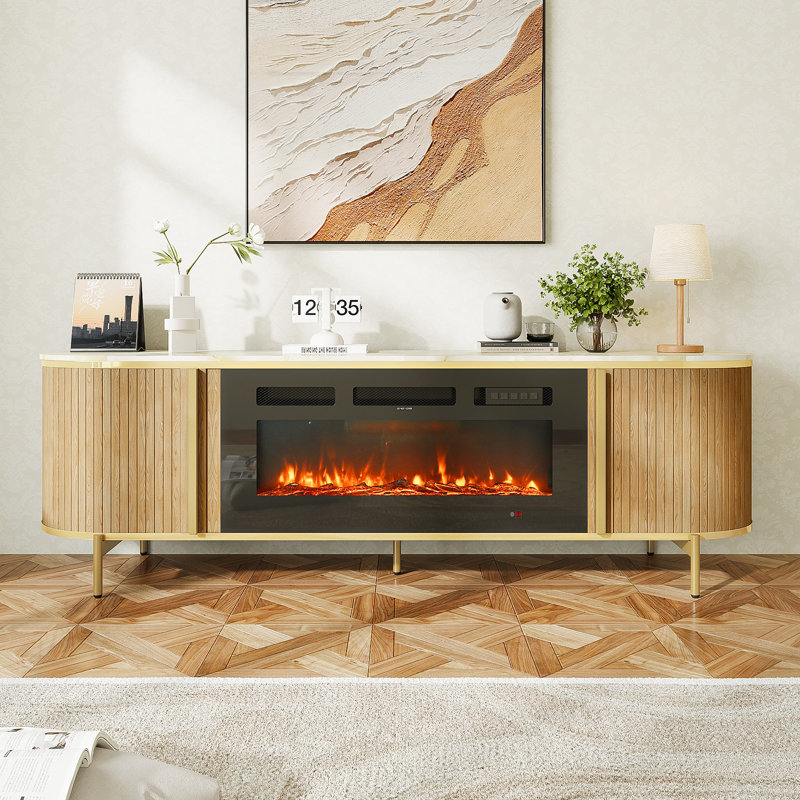 Meuble télé avec cheminée 70 po Luxury