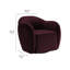 Fauteuil pivotant en velours Compose Performance