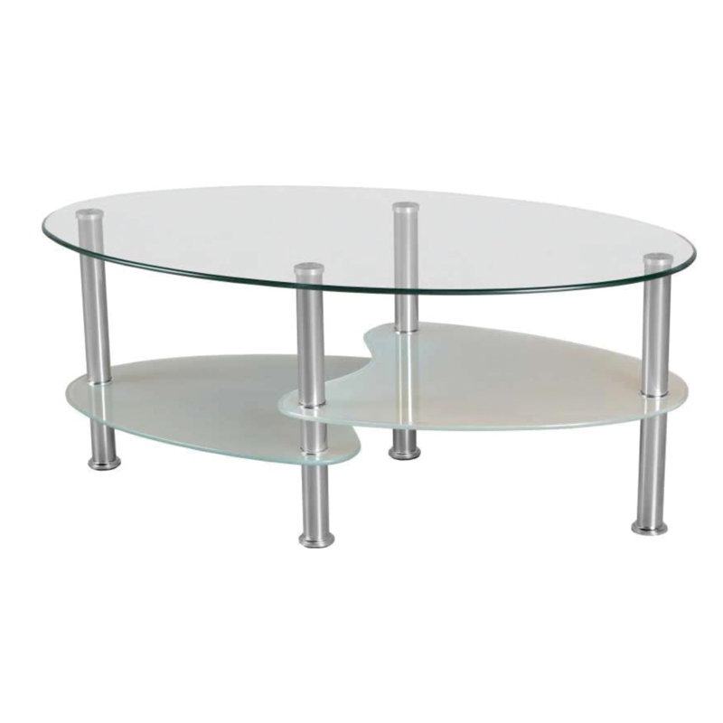 Table basse en verre trempé Lular