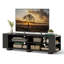Meuble télé en bois avec 8 tablettes ouvertes pour téléviseur de 65 po ou moins-1199586005