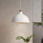 1 - Light White Dome Pendant