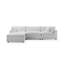 Canapé modulaire en tissu 4 pièces Luxe-705995407