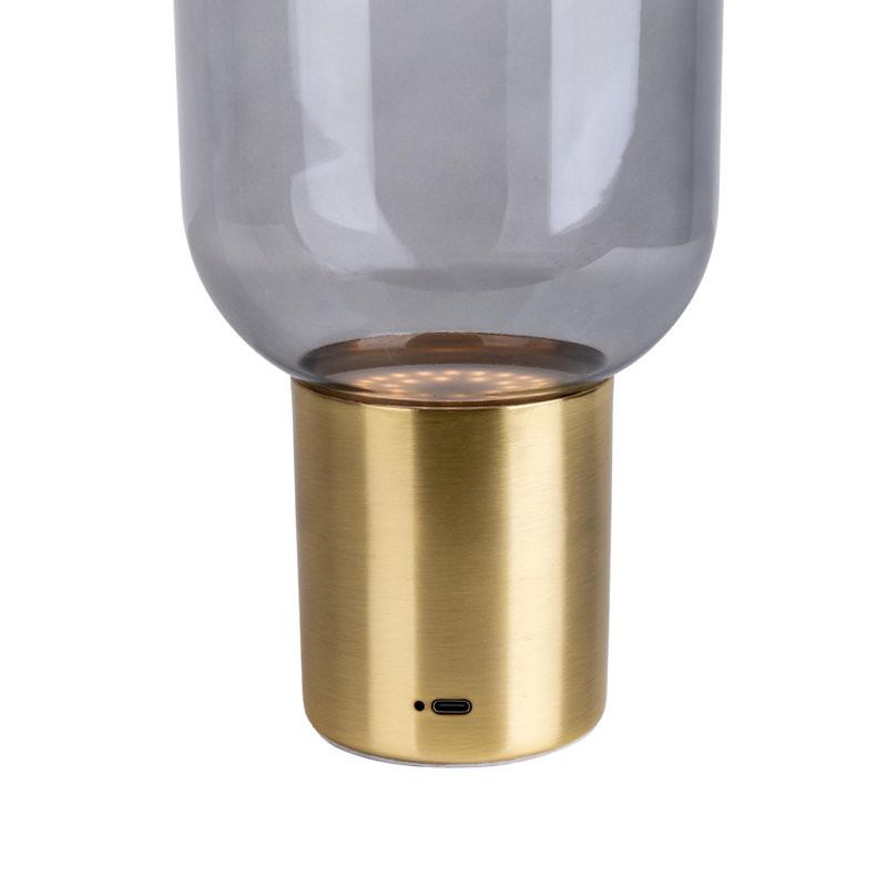 Anaja Aluminum Novelty Lamp, Gold