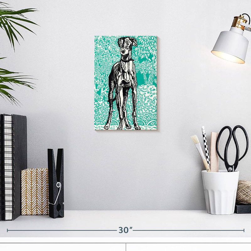 Brampt Greyhound I, 12" H x 8" W