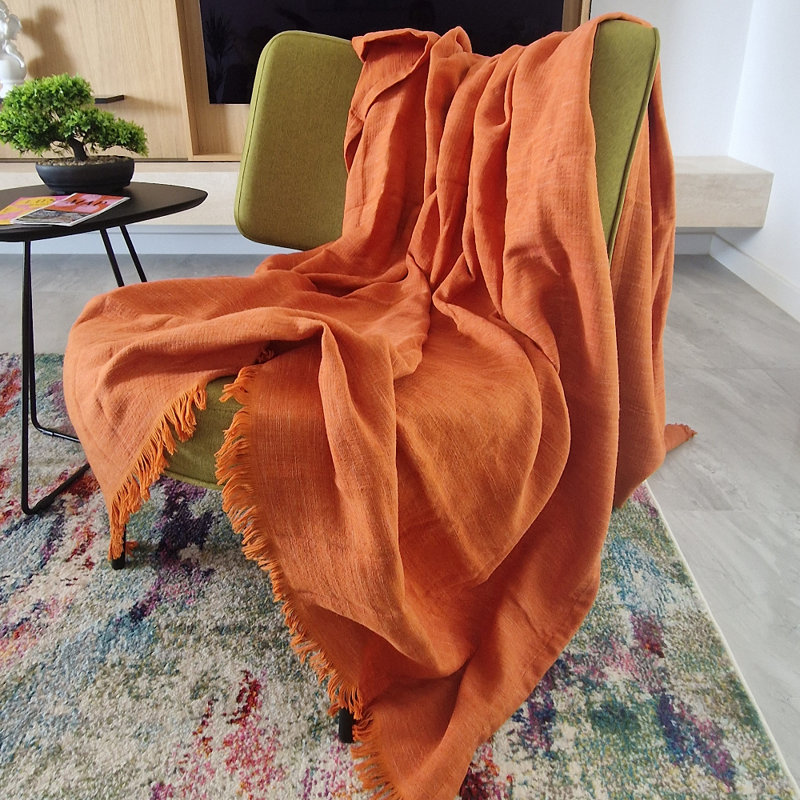 Iesha Throw Blanket, Coral