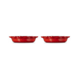 Le Creuset Stoneware Set Of 2 Heritage Fluted Pie Dish 9 In