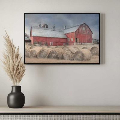 The Hay Harvest by Lori Deiter Art Print