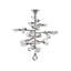 Excess Mount Light Sputnik Flush Mount Chandelier with Crystal Accents-86652346-86652355-87127338