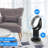 Oscillating Bladeless Tower Fan with Remote Control 10 Speeds Setting 10H Timer Adjustable Tilt-88867738