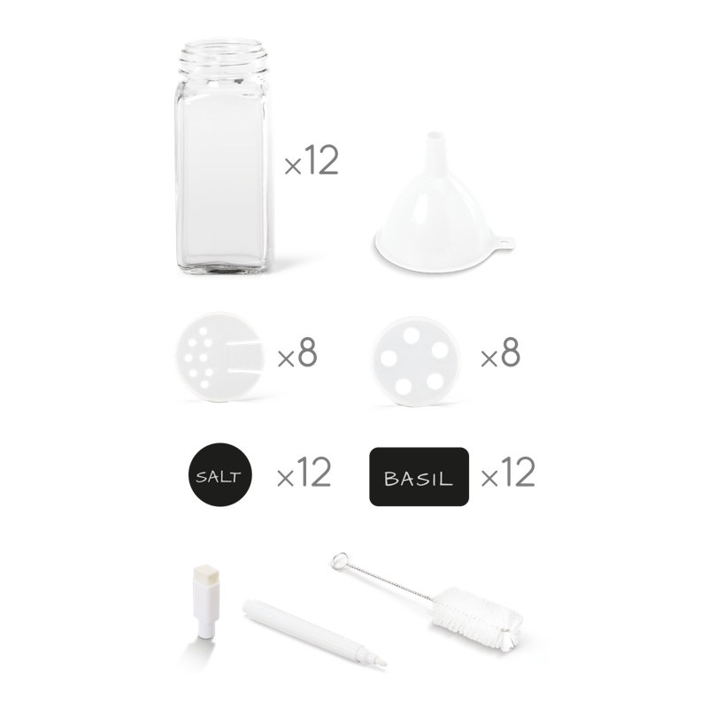 Spice Jar & Rack Set