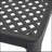 Outdoor Modern Aluminum Dining Table With Woven Accents, Antique Matte Black, Durable And Stylish For Patio Use