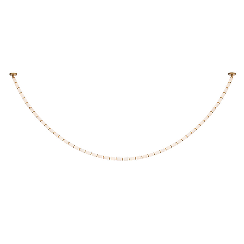 Entice 36 - Light Unique Modern Linear LED Pendant, 3500K, 124" H x 2" W x 2" D, Slim