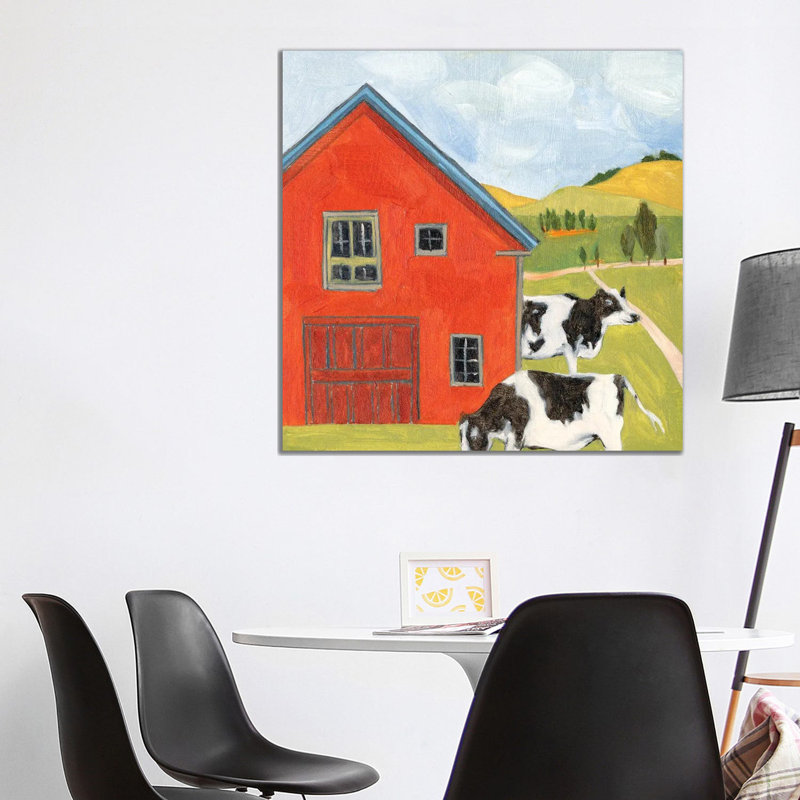 House In The Field by Melissa Wang - Wrapped Canvas Print, 93.98cm H x 93.98cm W