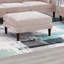 Magnifique repose-pieds rose en tissu Morgan-594773870