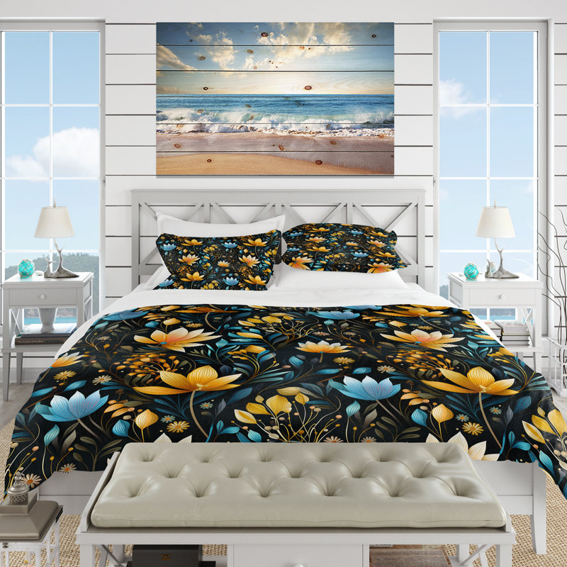 Literie Spiritual Renewal Mediation I Bedding, Housse de couette pour grand lit et 2 taies décor