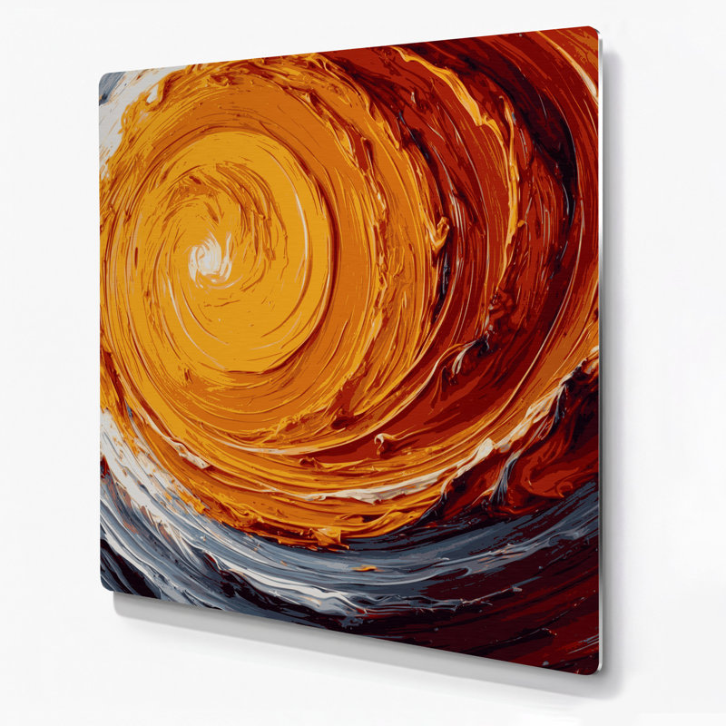 «Space Solar flares and protinences», art mural en métal brun