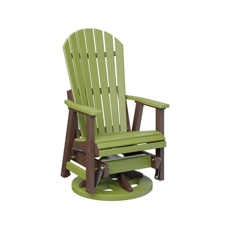 Fauteuil coulissant berçant berlinois berlinois, Kiwi Green Top/Chocolate Brown Base