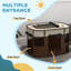 Panel Steel Pet Barrier With Door-98527705-98527704