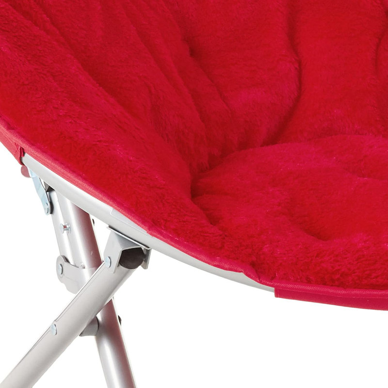 Fauteuil Papasan Giles, Argent, Rouge