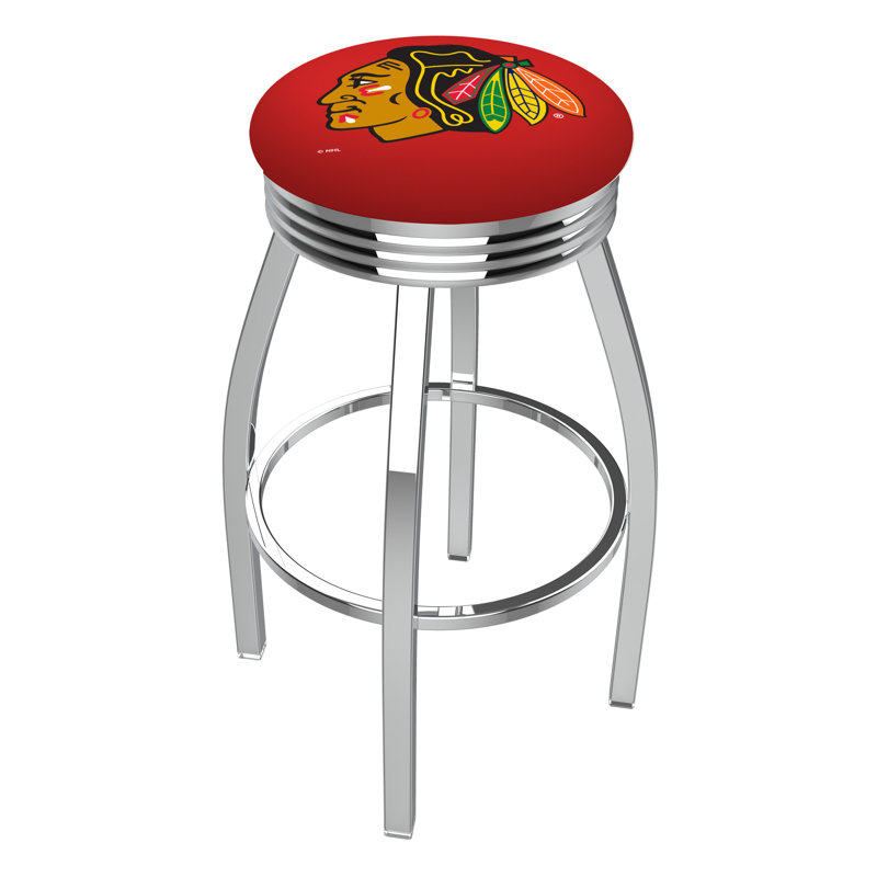 Tabouret de bar NHL, Blackhawks de Chicago - rouge, Tabouret de bar (siège d'une hauteur de 30 po)