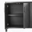 Armoire 4 portes de style campagnard avec finition naturelle, une touche rustique pour les entrées ou les petits espaces-593463699