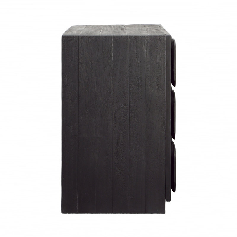Marika 37" Wide Sideboard, Black, 30" H x 36.5" W X 18" D