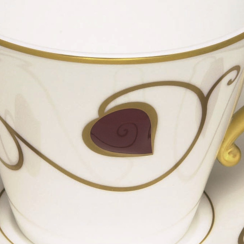 Jewel Bone China Teacup and Saucer