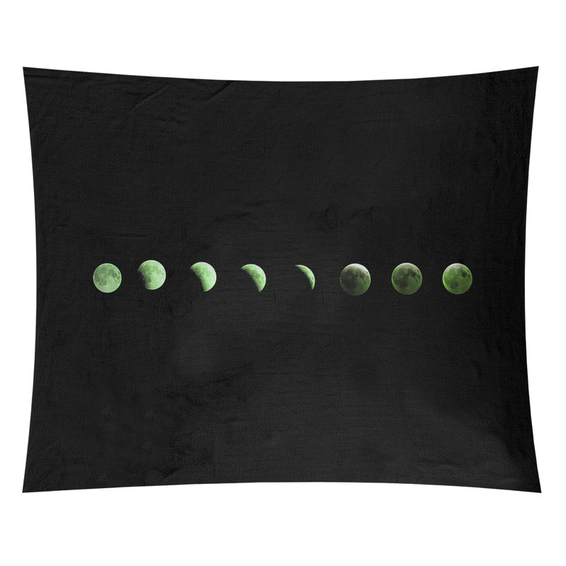 Tapisserie en lune phases par katelyn smith Fawcett, H 51,5 po x l 60,5 po, Intérieur