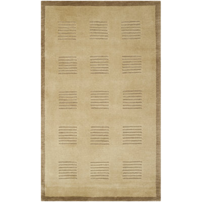 Tibetan Hand Knotted Wool Pile Geometric Rug