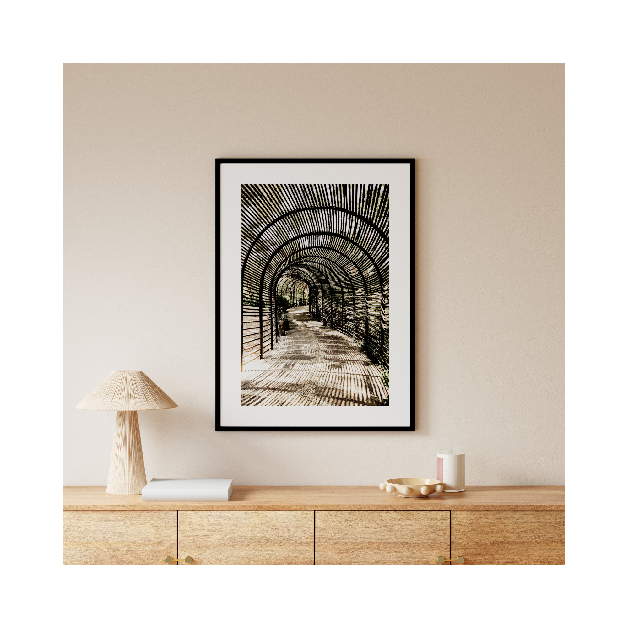 Shadow Garden by Shot by Clint Wood Framed Wall Art Print, 41" H x 30" W, Black 