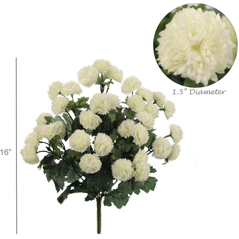 Pot artificiel Mum, Crème
