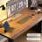 Black Rectangular Solid Wood desk-931974265