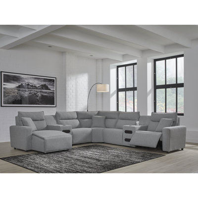 Depew 7-Piece Power Reclining Sectional With Chaise