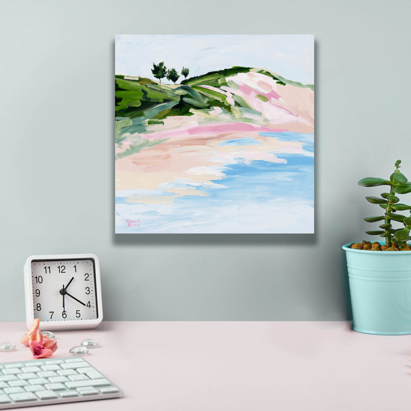  «Sandy Bay» par Meredith Howse, art mural sur toile, 12 po x 12 po