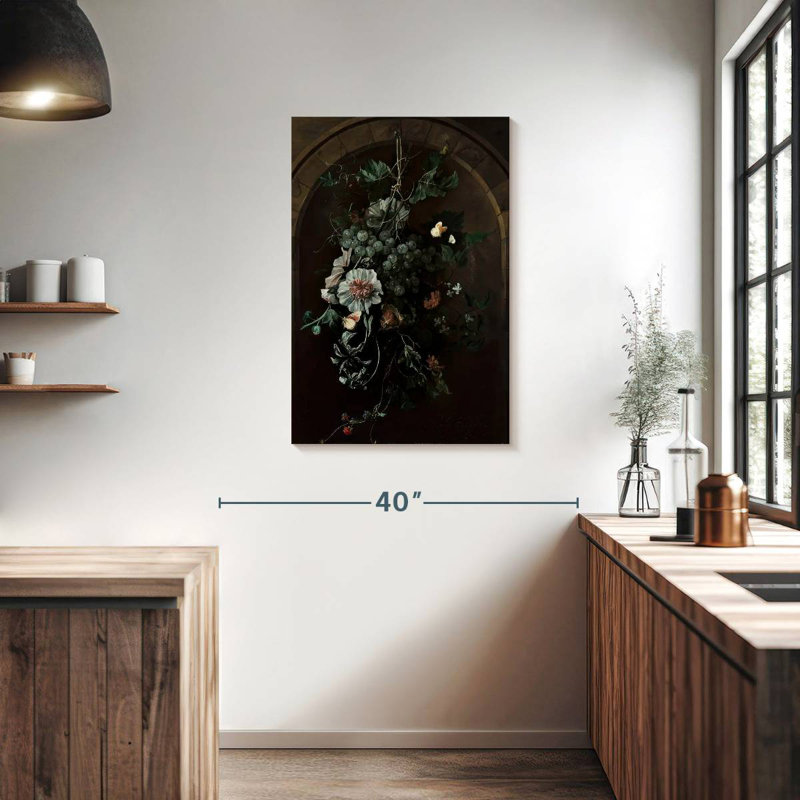 Harnek Suspended Before Stone Arch, 36" H x 24" W
