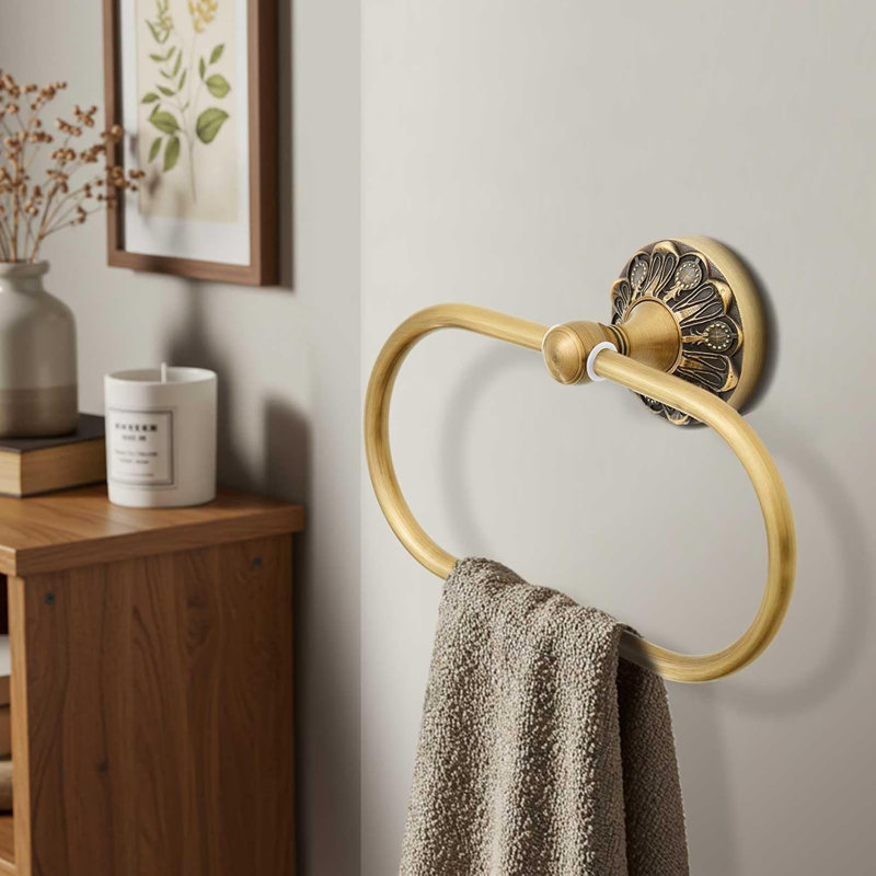 Porte-papier hygiénique en laiton antique